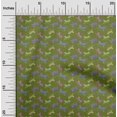 thumbnail image 2 of oneOone Polyester Spandex Tissu Vert Forêt Enfants Léopard Matière de Robe Tissu Imprimé Tissu au Mètre 56 Pouces de Large, 2 of 4