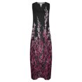 thumbnail image 5 of Lenago Grande Taille Robes pour les Femmes 2023 Femmes Décontracté en Vrac Imprimé Réservoir Robe de Plage V-Cou Poche Robe de Soleil Sans Manches Robes de Plage d'Été, 5 of 5