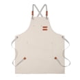 thumbnail image 1 of Elodie Tablier en Toile Polyvalent avec Sangle Réglable pour Salon de Peinture Serveur Beige, 1 of 8