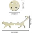 thumbnail image 2 of Support de Fleurs pour Chat en Bois en Forme de Chat Décoration Maison (Multicolore, Lot de 4), 2 of 7
