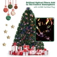 thumbnail image 2 of Costway 4Ft Pre-Lit Fiber Optic Artificial PVC Christmas Tree w/ Metal Stand, 2 of 9