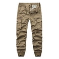 thumbnail image 1 of RXIRUCGD Salopette Délavée à Multiples Poches pour Homme, Pantalon Décontracté d'Extérieur, Kaki, Taille : 2TG, 1 of 3