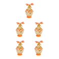 thumbnail image 3 of Dalazy Eco-friendly Dragonfly Decorative Glass Perfume Bottle Sturdy And Durable Gifts Refillable orange 5Set, 3 of 6