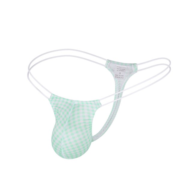 XZNGL Mens Fashion New Small Fresh Plaid Briefs Underwear