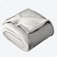 thumbnail image 1 of Bare Home Couverture de Lit en Sherpa Pelucheuse - Duveteuse et Douce - Réversible - Légère - Lit Simple/simple TG, Gris Pâle, 1 of 7