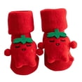 thumbnail image 1 of WUANDIXFA Chaussettes de Ski pour Enfant Hiver Noël Chaussettes de Noël Automne et Hiver Épaissies Enfants Nouvel An Chaussettes Rouges Bébés Tube Moyen Chaussettes en Coton Épaissies Orange,0-1 Ans, 1 of 3