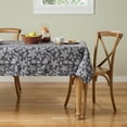 thumbnail image 3 of Mainstays Dot Botanical Fabric Tablecloth, Black, 70' Round, 3 of 6