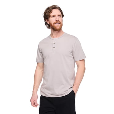 T-shirt henley délavé George pour hommes
