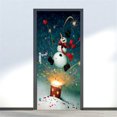thumbnail image 1 of EGNMCR Wall Stickers, Cute Stickers Door Sticker Christmas Snowman 3D Sticker Door Sticker Removable Door Stickers, 1 of 5