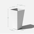 thumbnail image 2 of Veradek Pure Series Midland 26" Planter 2 Pack White, 2 of 15