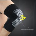thumbnail image 1 of Manchon de Compression pour Genou, Attelle Anti-Blessure, Protecteur pour Manche sport Genou Basketball Course Mise en Forme Sports, Noir, M, 295 mm, 1 of 8