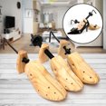 thumbnail image 1 of 1x Men Women Wooden Adjustable 2-Way Professional Shoe Stretcher Shaper Tree Material, 1 of 10