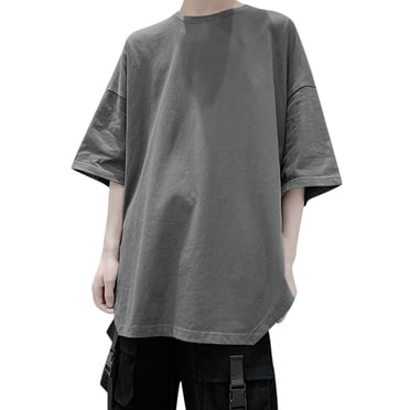 Ketyyh-chn99 Chandail pour Homme Été T-Shirt Ultra Doux pour Homme et Grand Homme Hauts Doux pour Homme T-Shirt Léger à Manches Longues/courtes T-Shirt Décontracté Basique Gris, TG