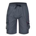 thumbnail image 3 of Ketyyh-chn99 Cargo Pantalon Short Décontracté Pantalon Cargo Randonnée Pantalon à Multiples Poches Gris,m, 3 of 5