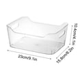 thumbnail image 3 of Large Plastic Storage Bin with Handle for Bathroom, Vanity, and Countertop Organization | Clear Storage Container for Shelf, Cabinet, Closet, and Kitchen Pantry | High Wall Tote for Cosmetics,, 3 of 3