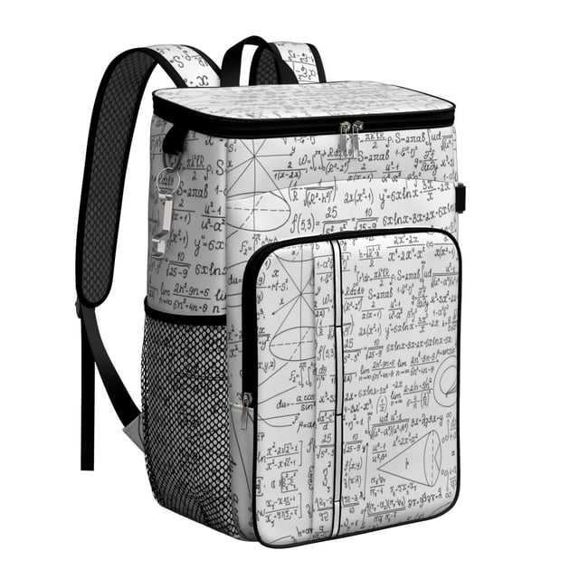 Sac à Dos Glacière Règles de Science Expérimentale, Sac à Lunch Isolé et Étanche avec Imprimé de Formule Scientifique pour les Amateurs de Biologie et les Passionnés de Laboratoire