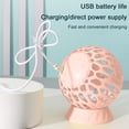 thumbnail image 4 of Yhmxh Fan-Small Fan Portable Fan Mini Fan Battery Operated Small Personal Portable Fan Speed Adjustables USB Rechargeable Fan Design Powerful Eyelash Fan for Stylish Kids Girls Women Men Indoo, 4 of 7
