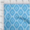 thumbnail image 2 of oneOone Polyester Spandex Light Blue Fabric Asian Ikat Craft Projects Decor Fabric Printed By The Yard 56 Inch Wide, 2 of 4