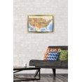 thumbnail image 3 of Map - USA Wall Poster, 22.375" x 34" Framed, 3 of 4