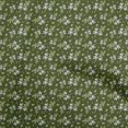 thumbnail image 1 of oneOone Polyester Spandex Forest Green Fabric Kids Floral Craft Projects Decor Fabric Printed By The Yard 56 Inch Wide, 1 of 4