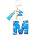 thumbnail image 1 of ORUYROP Initials Letter Keychain Blue Tassel Butterfly Pendant for Women Girls Wallet Backpack Purses, 1 of 3
