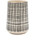 thumbnail image 1 of Thyme & Table Ceramic Utensil Holder, Cross Grid, 1 of 5