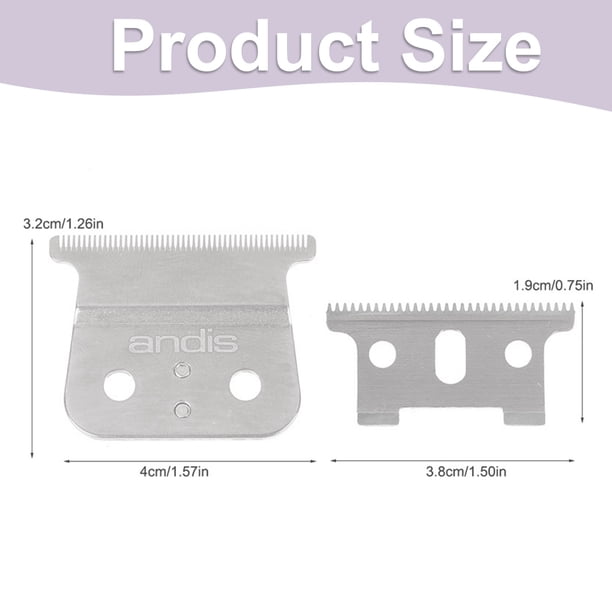 2 Pack Andis #04521 Close-Cutting T-Blade Replacement Shaver for T