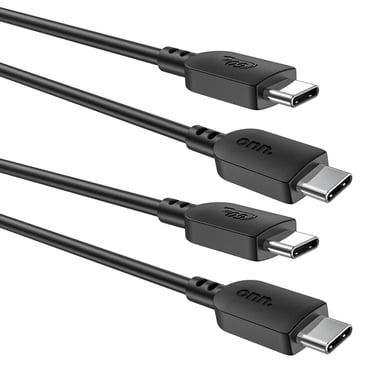 Onn. 2-Pack 6 FT/1.8 m USB 60W Certified USB-C to USB-C Cable