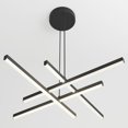 thumbnail image 4 of Artika Luminaire Suspendu Moderne à DEL à Grille, Noir, 4 of 5