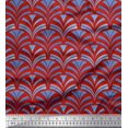 thumbnail image 1 of Soimoi polyester Crepe Fabric Scales Geometric Print Fabric by Yard 52 Inch Wide, 1 of 3