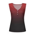 thumbnail image 4 of Yuyuzo Women Tank Tops Sleeveless V Neck Ribbed Knit Basic Cami Top Slim Button down Blouses, 4 of 5