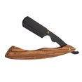 thumbnail image 2 of Straight Razor with Wooden Handle Shaving Razor Knife for Beard Grooming Straight Folding Razors Shaving Tool Stainless Steel, 2 of 8