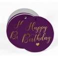 thumbnail image 2 of Inkdotpot 100 Pack Real Gold Foil Paper Tags Happy Birthday Favor Hang Tags, 2 of 6