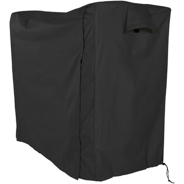 Sunnydaze Polyester Extérieur Résistant aux Intempéries, Robuste et Durable avec Endos en PVC, Housse pour Support de Bûches de Bois de Chauffage - 5 Pieds - Noir
