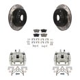 thumbnail image 1 of Transit Auto Rear Disc Brake Coated Caliper Drilled Slotted Rotors and Ceramic Pads Kit for Car Acura RDX KCD-100609C, 1 of 11