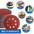 thumbnail image 4 of 40-800 Grit, For Wood, Metal & Glass, Orbital Sander Compatible 125mm Velcro Sanding Discs Assortment, 100 Pack, 4 of 5