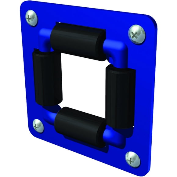 Coxreels 4RB Heavy Gauge Powder Coated Steel 4-Way Roller Bracket 1/4""-3/4"" Size Blue