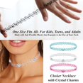 thumbnail image 2 of BodyJ4You Collier Ras-du-Cou Perlé Tatouage Extensible Henné Collier Transparent 12 Pcs, 2 of 6