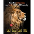 thumbnail image 2 of ULTIMEA Décodage 4K & Projecteur HDR 10, Projecteur Bluetooth WiFi 6 700 ANSI Lumens, Polyvalent OS, Évitement d'Objet, Adaptation d'Écran, Mise au Point Automatique 3S + Projecteur Intelligent 6D Keystone pour iOS, Android, 2 of 8