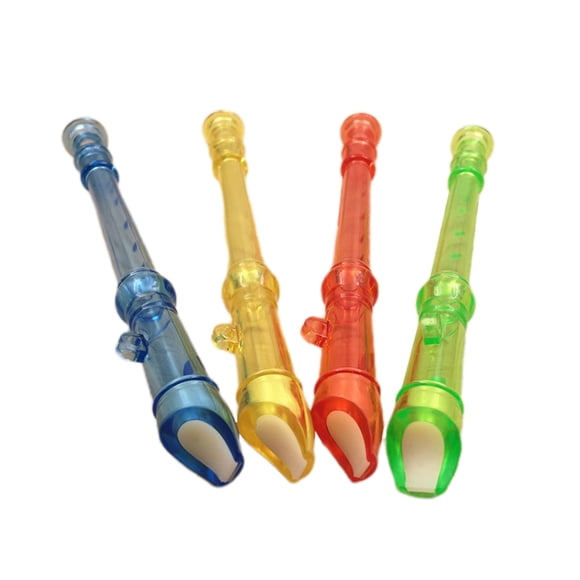 Fesfesfes Mini Enregistreur à 6 Trous Aléatoire 4 Couleurs Enfants Éducation Précoce Transparent Petite Flûte Bébé Instrument de Musique Jouet Soufflant Cadeau pour Enfants Développe le Sens Musical
