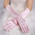 thumbnail image 2 of jovati Gants Longs en Satin pour Femmes Opéra Mariage Soirée Bal, 2 of 9