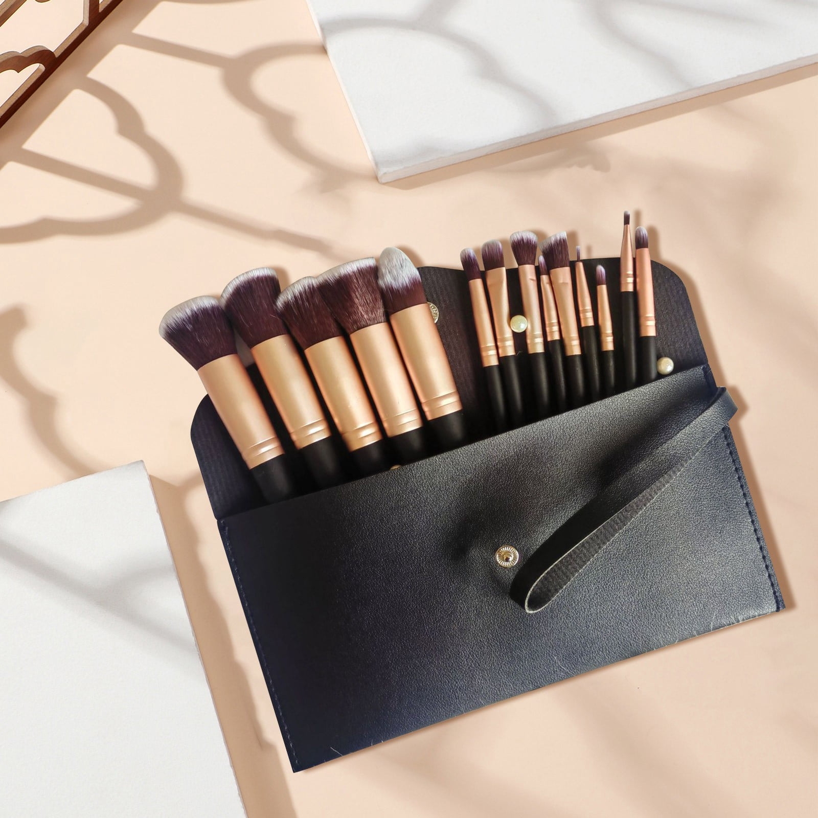 FcBaudy Makeup Brushes, Makeup Kit 14 P Ieces Of Makeup Brush Set Loose Powder F Oundation Make Up Brush Soft Bristle Brush Makeup brush