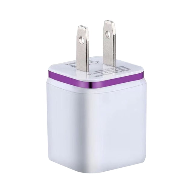 TACILIP Double Port USB Wall Plug Brick Charging Box Adapter Double USB Charger Block USB Wall Charger with Charging Cell Phone Wall Chargers for Travel, Housewarming Gifts