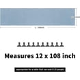 thumbnail image 3 of 15 Pack Dusty Blue Satin Table Runners 12 x 108 Inch Long Table Runners for Rectangle Round Tables, Smooth Satin Table Runner for Wedding,Birthday Party Banquets Graduation Engagements Decoration, 3 of 9