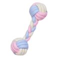thumbnail image 3 of Pet Cotton Ropes Bite-resistant Teeth Clean Dogs Toy Flexible Bald Head Chewing Toys Washable Molar Bone Shape Pets Knot Ball Dumbbell, 3 of 8