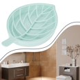 thumbnail image 4 of Porte-savon en Forme de Feuille 3 Couleurs Antidérapant Boîte à Savon Plateau de Douche Toilette Égouttoir, 4 of 11