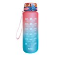 thumbnail image 2 of Bouteille d'Eau de Sport 1000 ml avec Indicateur de Temps, Tasses Portatives pour l'Extérieur (Couvercle Violet), 2 of 3