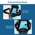 thumbnail image 2 of TFixol Steel-Frame Blue/Red Child Bicycle Rear Seat, 35kg Capacity, 36x29x52cm, Includes Installation Kit, 2 of 7