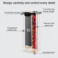 thumbnail image 1 of Cereal Storage Container Airtight Food Fresh Box Square Fresh Box Clear Sealed Jar Food Sacks Dispenser, 1300ml, 1 of 5