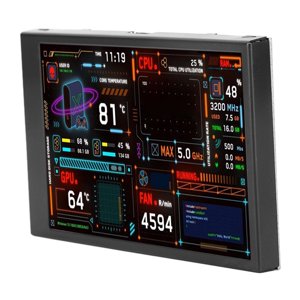 Ordinateur CPU Moniteur double USB Port Auto Off Professional 360 Rotation des degrés PC Affichage du panneau de capteur 3.5in avec l'éditeur de thème visuel pour bureau